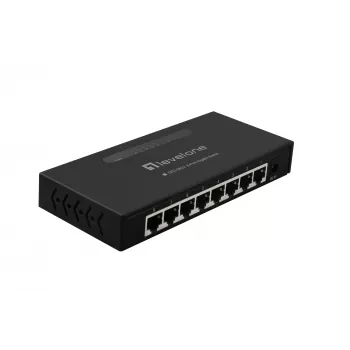 LevelOne 8-portowy przełącznik Gigabit, niezarządzalny, Gigabit Ethernet (10/100/1000), z możliwością montażu na ścianie