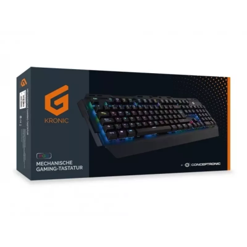 Conceptronic KRONIC Mechanical Gaming klawiatura, RGB, German layout