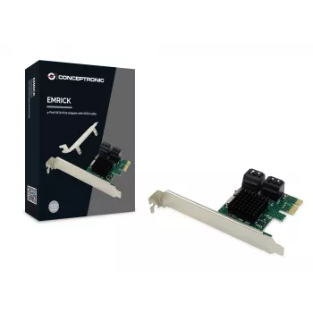 Conceptronic EMRICK 4-portowa karta SATA PCIe z kablem SATA