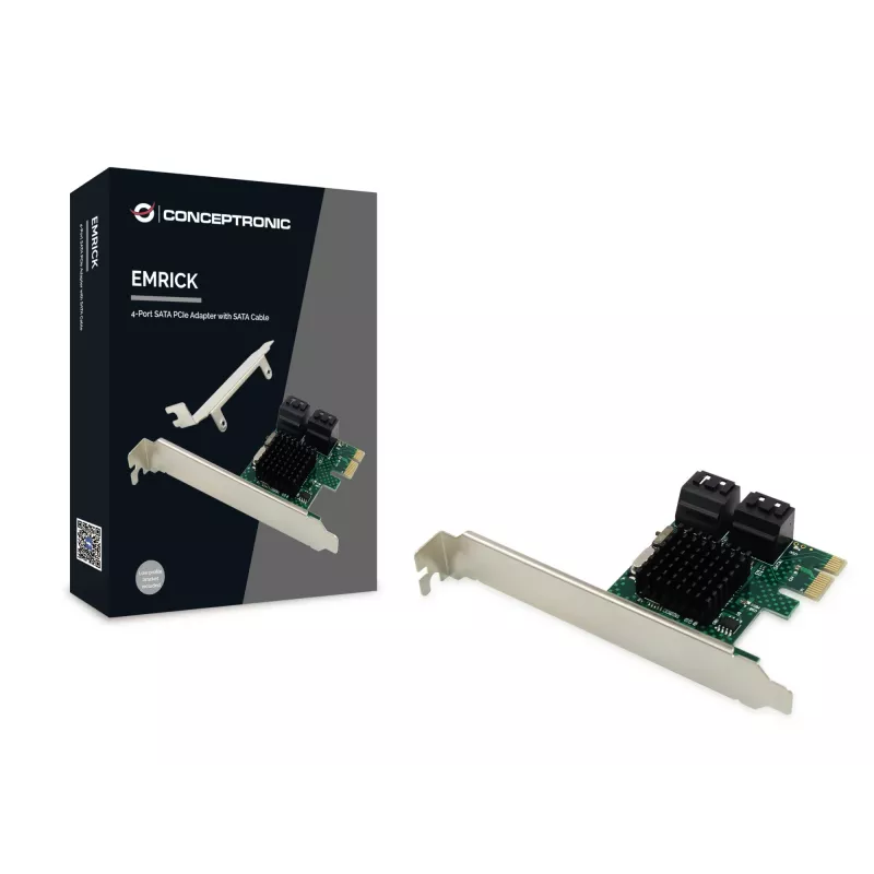 Conceptronic EMRICK 4-portowa karta SATA PCIe z kablem SATA