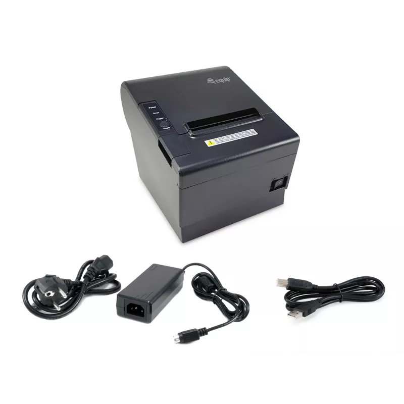 Drukarka fiskalna termiczna Equip 80 mm do paragonów z automatycznym obcinaczem, złącza USB/Bluetooth/WiFi/szuflada na gotówkę
