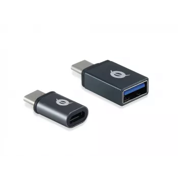 Conceptronic DONN04G adapter USB-C na USB A/MicroB OTG 2 szt., 10 Gb/s (C-A), 480 Mb/s (C-MicroUSB)