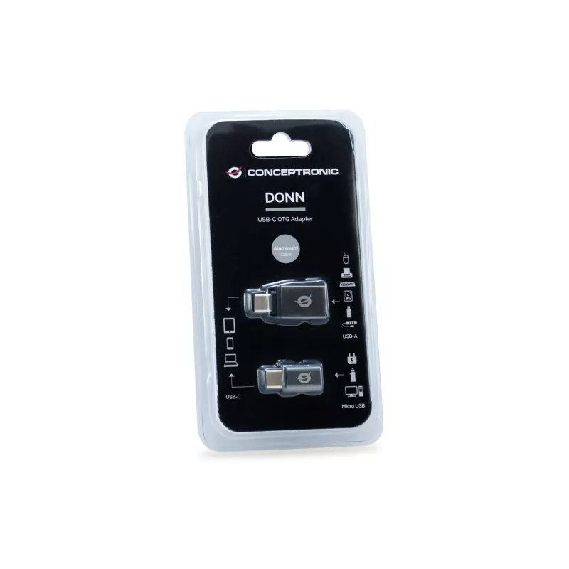 Conceptronic DONN04G adapter USB-C na USB A/MicroB OTG 2 szt., 10 Gb/s (C-A), 480 Mb/s (C-MicroUSB)