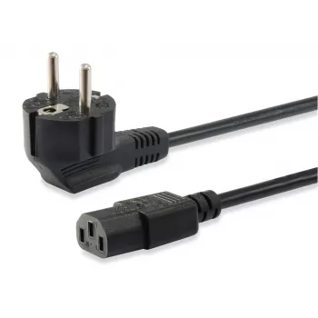Equip wysokiej jakości przewód zasilający, C13 na Schuko, 3,0 m, 3 m, IEC C13, CEE7/7, H05VV-F3G, 250 V, 10 A