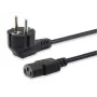 Equip wysokiej jakości przewód zasilający, C13 na Schuko, 3,0 m, 3 m, IEC C13, CEE7/7, H05VV-F3G, 250 V, 10 A