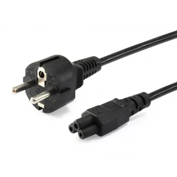 Equip Wysokiej Jakości Przewód Zasilający, C5 do Schuko, 1,8 m, 1,8 m, CEE 7/7, IEC C5, H05VV-F3G, 250 V, 2,5 A