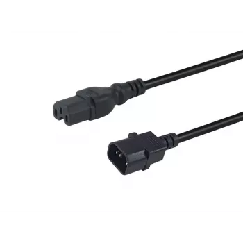 Equip 112170 kabel zasilający Czarny 1.8 m wtyczka C14 gniazdo C15