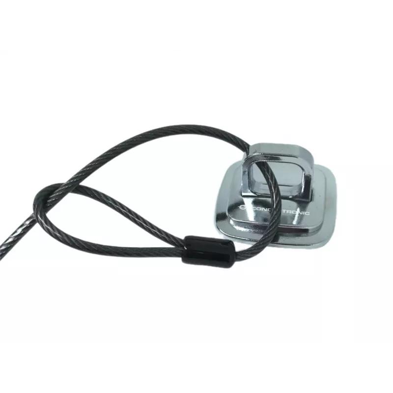 Desk mount security anchor CONCEPTRONIC LBA01 — cynk, srebrny, 52×46,6×33 mm