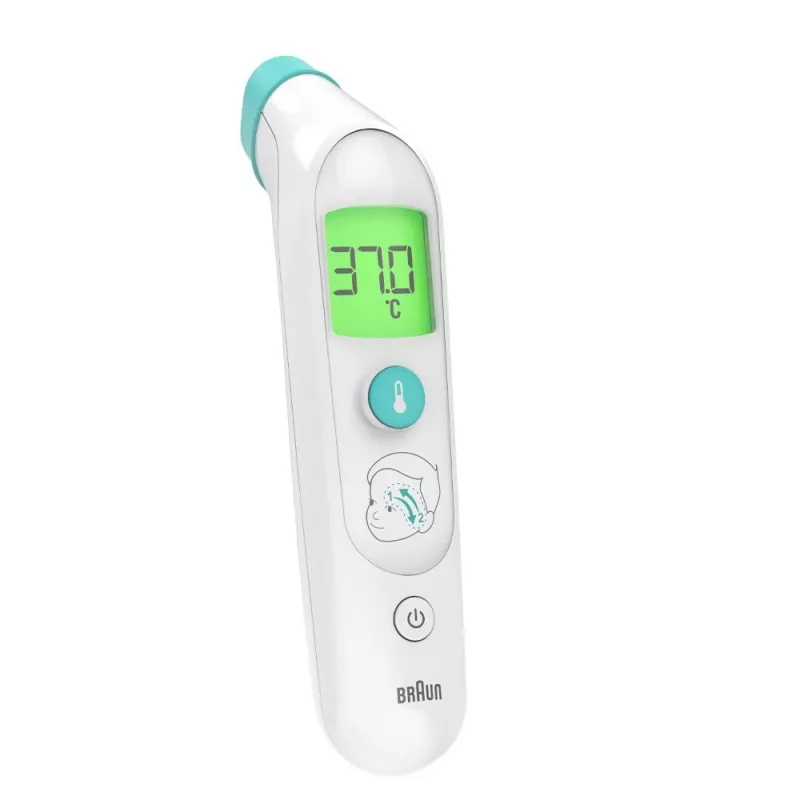 Braun BST200WE Termometr zdalnego pomiaru Biały Czoło Przyciski