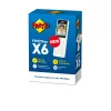 Słuchawka bezprzewodowa DECT FRITZ X6 biała International — głośnik, automatyczna sekretarka, książka telefoniczna na 100 wpisów