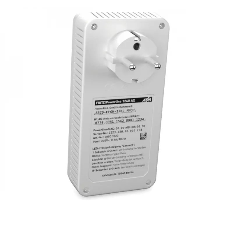 Powerline 1240 AX WLAN Set 1200 Mbit/s Ethernet LAN Wi-Fi Biały 2 szt.