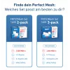Mesh Set FRITZMESH SET 1600 2-PACK EDITION INTERNATIONAL Dwupasmowy (2,4 GHz / 5 GHz) Wi-Fi 6 (802.11ax) Czerwony, Biały Wewnętrzny