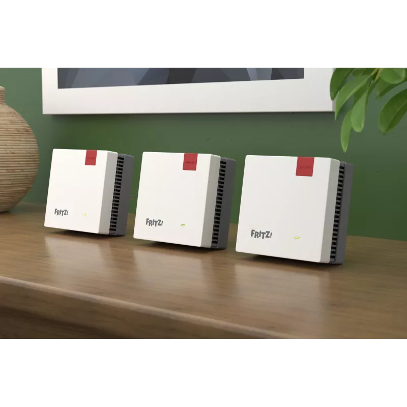 Zestaw Mesh Wi-Fi FRITZ 1700 3 szt., biały, anteny wewnętrzne