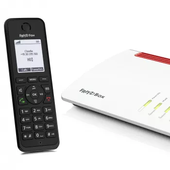 Telefon DECT AVM FRITZ! Fon M3 International — bezprzewodowa słuchawka, identyfikacja dzwoniącego, głośnik, 1 słuchawka, książka telefoniczna na 1000 wpisów