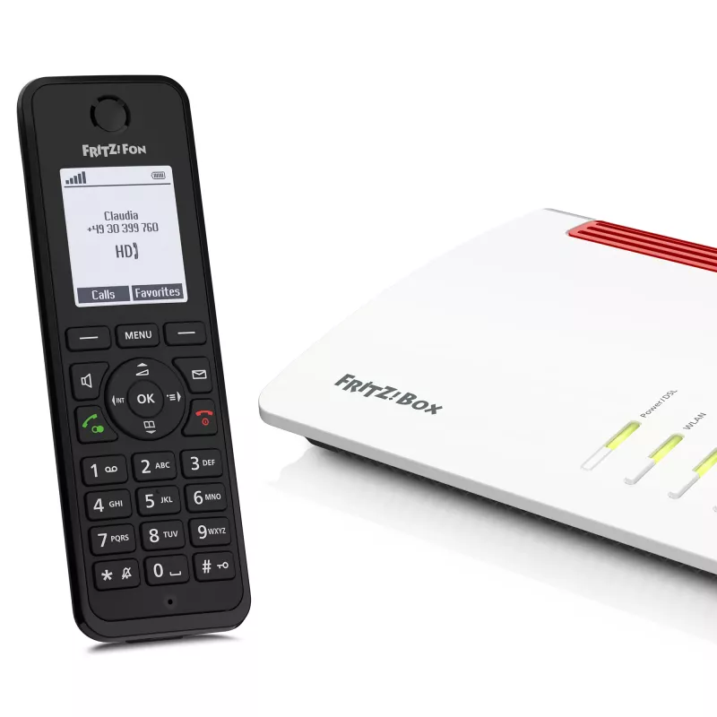 Telefon DECT AVM FRITZ! Fon M3 International — bezprzewodowa słuchawka, identyfikacja dzwoniącego, głośnik, 1 słuchawka, książka telefoniczna na 1000 wpisów