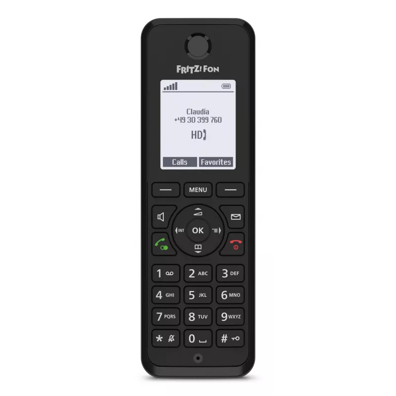 Telefon DECT AVM FRITZ! Fon M3 International — bezprzewodowa słuchawka, identyfikacja dzwoniącego, głośnik, 1 słuchawka, książka telefoniczna na 1000 wpisów