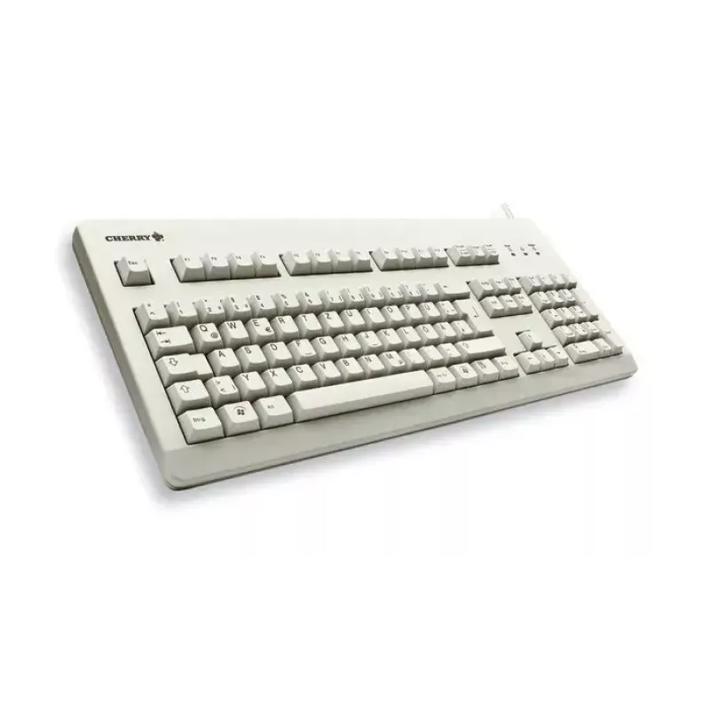 Mechaniczna pełnowymiarowa klawiatura CHERRY G80-3000 USB QWERTY UK English szara, 105 klawiszy, kabel 1,75 m