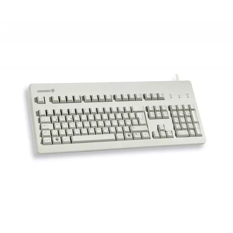 Mechaniczna pełnowymiarowa klawiatura CHERRY G80-3000 USB QWERTY UK English szara, 105 klawiszy, kabel 1,75 m