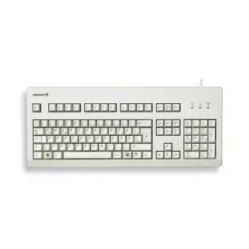 Mechaniczna pełnowymiarowa klawiatura CHERRY G80-3000 USB QWERTY UK English szara, 105 klawiszy, kabel 1,75 m