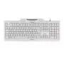 CHERRY KC 1000 SC klawiatura Uniwersalny USB AZERTY Belgijska Biała