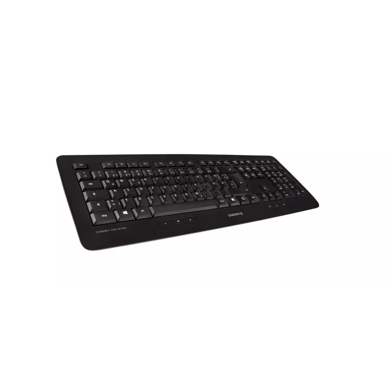 CHERRY DW 5100 klawiatura Mysz w zestawie Uniwersalny RF Bezprzewodowy AZERTY Belgijski Czarny