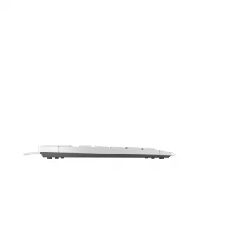 Klawiatura Cherry STREAM TKL przewodowa USB QWERTZ szwajcarski biały, przełącznik nożycowy, 94 klawisze, kabel 1,8 m