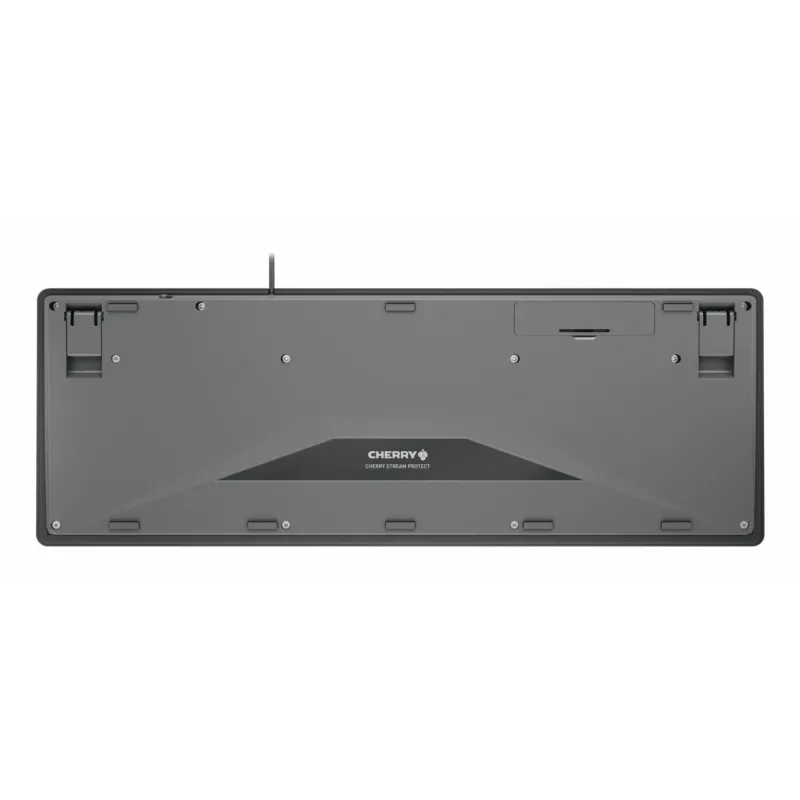 Contour Design STREAM PROTECT, pełnowymiarowa (100%), przewodowa, USB, klawisze nożycowe, QWERTY, czarna