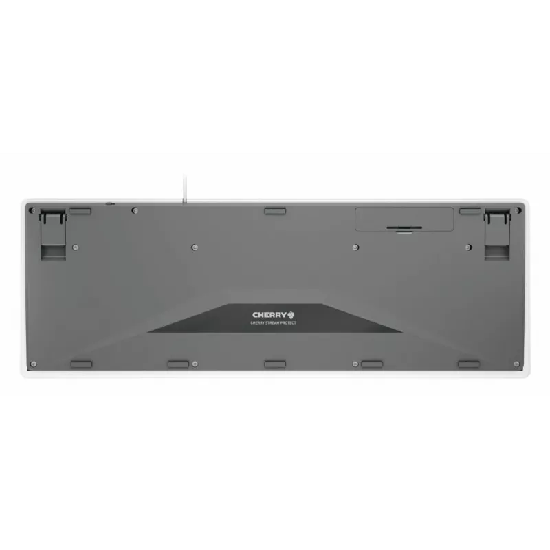 Contour Design STREAM PROTECT, pełnowymiarowa (100%), przewodowa, USB, przełącznik nożycowy, QWERTY, biała