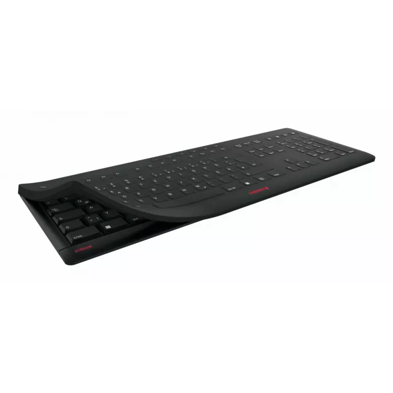 Contour Design STREAM PROTECT WIRELESS, Full-size (100%), Bezprzewodowa, RF Wireless, Przełącznik nożycowy, QWERTY, Czarny