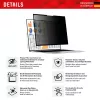Displex PRIVACY SAFE 2-kierunkowy zdejmowany filtr prywatyzujący do laptopów 13,3 cala (16:10)