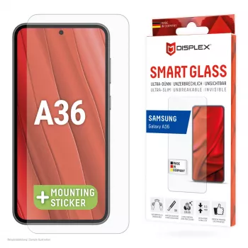 Displex Smart Glass (9H) dla Samsung Galaxy A36, naklejka montażowa, nietłukąca