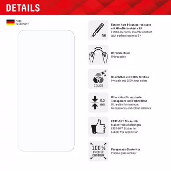 Displex Smart Glass (9H) dla Samsung Galaxy A36, naklejka montażowa, nietłukąca