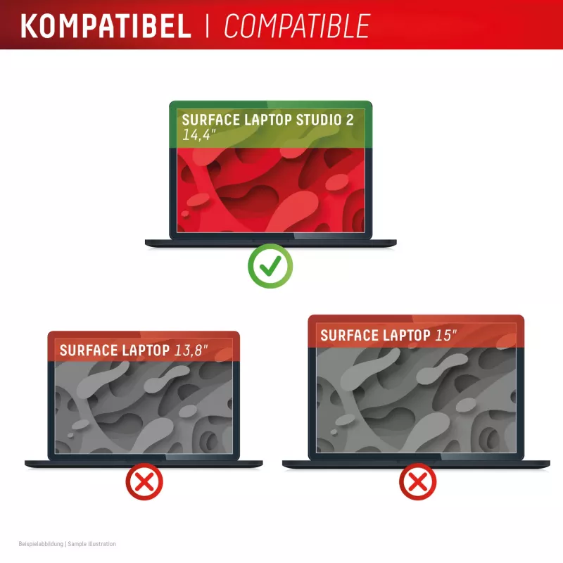 Displex PRIVACY SAFE magnetyczny dwukierunkowy filtr prywatyzujący Surface Laptop Studio 2 14,4 cala