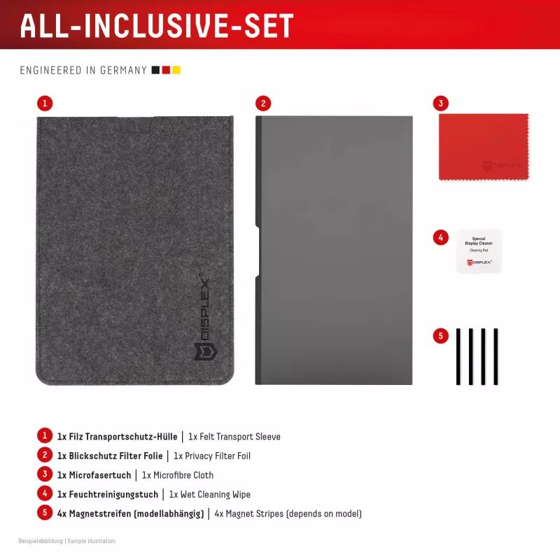 Displex PRIVACY SAFE magnetyczny dwukierunkowy filtr prywatyzujący Surface Laptop Studio 2 14,4 cala