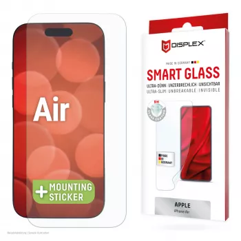Displex Smart Glass (9H) do Apple iPhone Air, naklejka montażowa, niezniszczalne