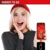 Displex Ładowarka awaryjna telefon-telefon, USB-C na USB-C, miniwtyczka + elastyczny kabel, kompaktowy zestaw 2 szt.