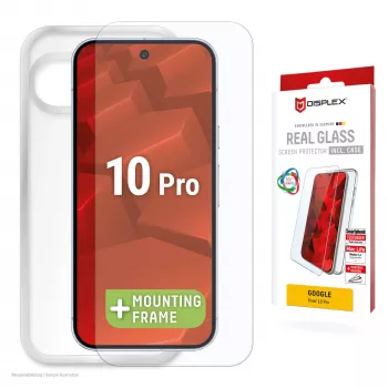 Displex Ochrona ekranu + Case for Google Pixel 10 Pro, Eco Mounting Frame, odporna na zarysowania