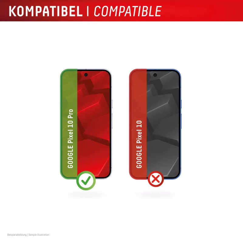 Displex Ochrona ekranu + Case for Google Pixel 10 Pro, Eco Mounting Frame, odporna na zarysowania