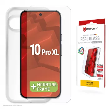 Displex Ochrona ekranu + Etui dla Google Pixel 10 Pro XL, ekologiczna ramka montażowa, odporny na zarysowania