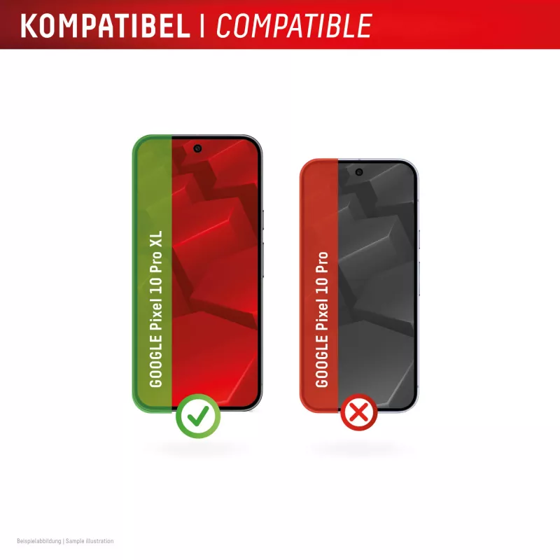 Displex Ochrona ekranu + Etui dla Google Pixel 10 Pro XL, ekologiczna ramka montażowa, odporny na zarysowania