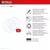 Szkło hartowane e.v.i. Displex 9H Glass do Galaxy Watch 8 40mm, 2 szt., ultracienkie, bezramkowe, odporne na smugi
