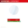 Szkło hartowane e.v.i. Displex 9H Glass do Galaxy Watch 8 40mm, 2 szt., ultracienkie, bezramkowe, odporne na smugi