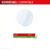 Ochrona ekranu e.v.i. Displex 9H Glass do Galaxy Watch 8 (46mm) — 2 szt., ultracienkie, bezramkowe, odporne na smugi