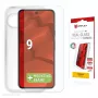 Folia ochronna + etui e.v.i. dla Google Pixel 9 z eko ramką montażową, szkło hartowane, przezroczysta, odporna na zarysowania