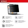 Filtr prywatności e.v.i. Displex PRIVACY SAFE magnetyczny dwukierunkowy do 16-calowego laptopa/notebooka (16:10), bezramkowy, błyszczący/matowy, 3H
