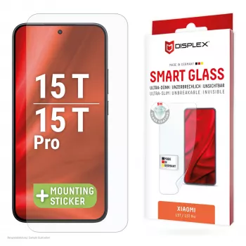 Hartowane szkło ochronne Smart Glass e.v.i. do Xiaomi 15T / 15T Pro (9H), naklejki montażowe, przezroczyste