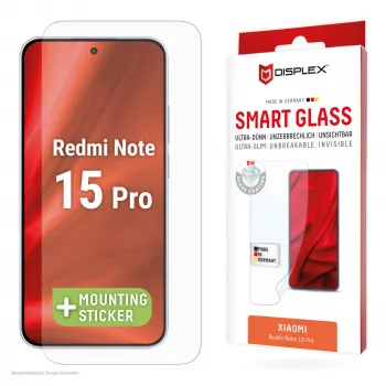 Szkło hartowane Smart Glass e.v.i. do Xiaomi Redmi Note 15 Pro (9H), naklejka montażowa, przezroczyste, 1 szt.