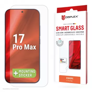 Szkło hartowane Smart Glass e.v.i. do Xiaomi 17 Pro Max (9H), naklejka montażowa, przezroczyste, 1 szt.
