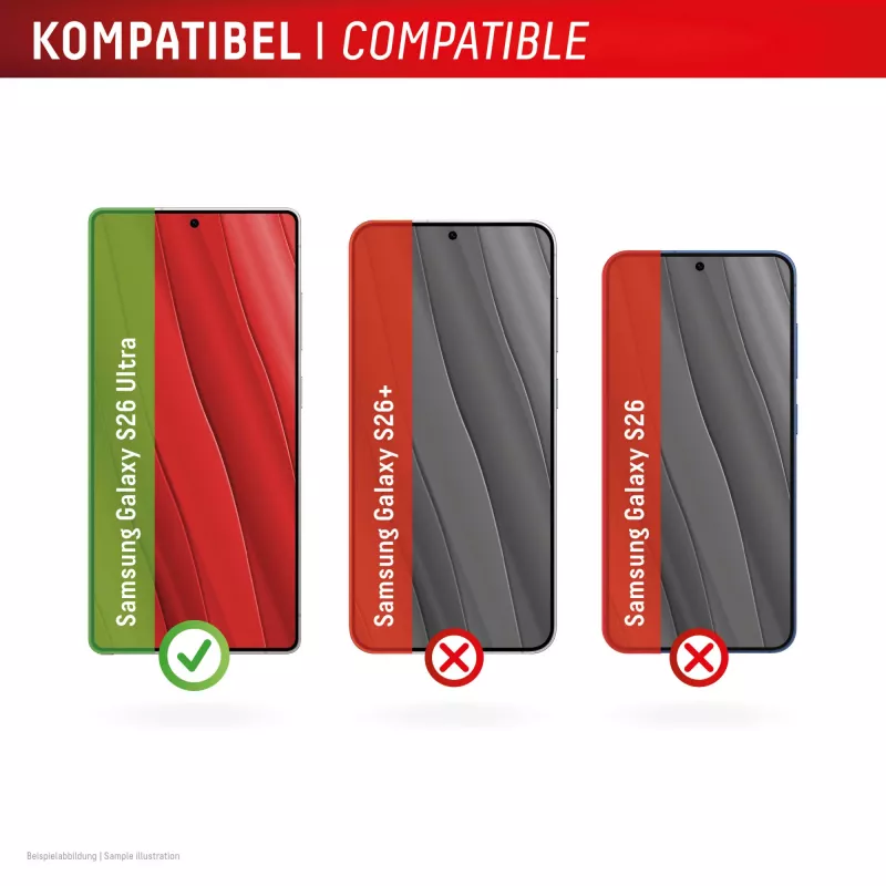 Displex Folia ochronna + etui na Samsung S26 Ultra, odporna na zarysowania