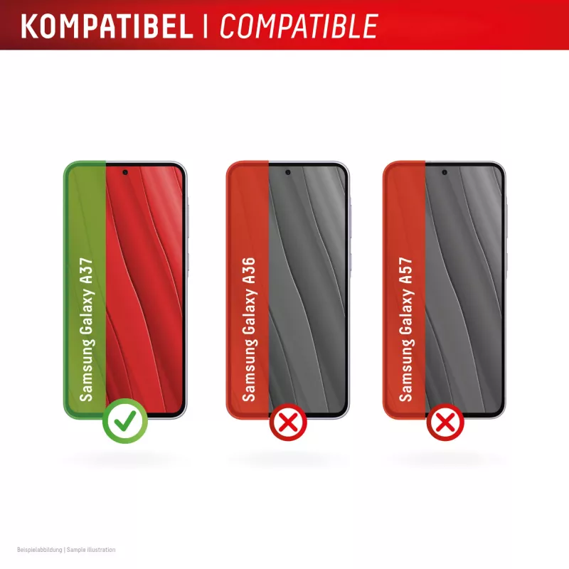 Displex Ochrona ekranu + etui do Samsung A37, odporny na zarysowania